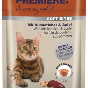 Mega-Angebot PREMIERE Soft Bites Hühnerleber mit Apfel 40 g